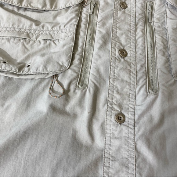 Cabelas Guidewear GXII 40 UPF Vented Mesh Shirt Button Front Size Large L/Sleeve - Picture 7 of 9